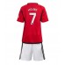 Tanie Strój piłkarski Manchester United Mason Mount #7 Koszulka Podstawowej dla dziecięce 2023-24 Krótkie Rękawy (+ szorty)